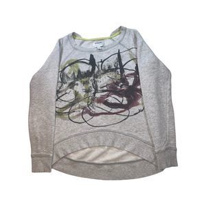 Used Neiman Marcus Proenza Schouler Artsy Print Athleisure Wear Comfy Sweater